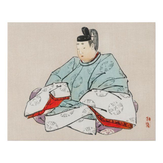 Shogun by Kōno Bairei Faux Canvas Print (Front)