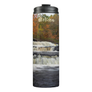Shohola Falls in Autumn (2) Thermal Tumbler