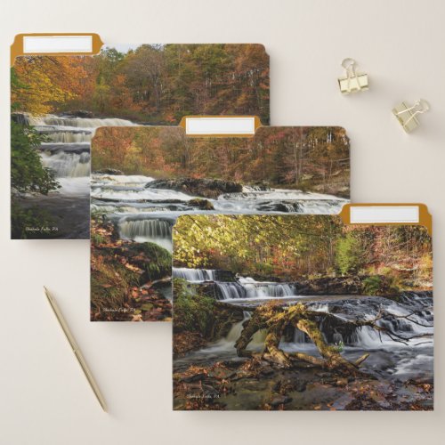 Shohola Falls in Autumn File Folder