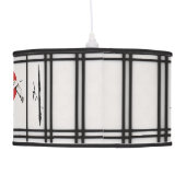 Shoji - Bamboo & Crane Ceiling Lamp (Back)