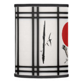 Shoji - Bamboo & Crane Lamp Shade (Left)