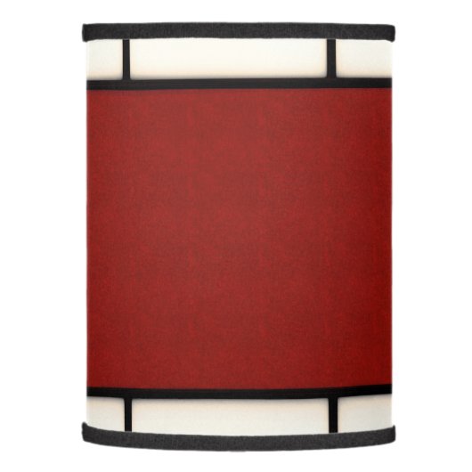 Shoji - red lamp shade (Left)