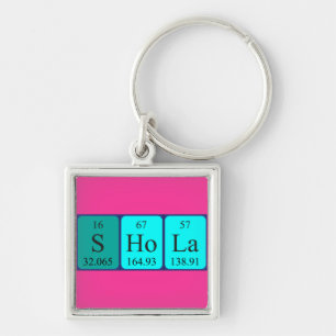 Shola periodic table name keyring