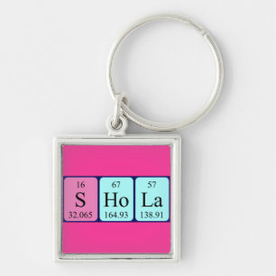 Shola periodic table name keyring