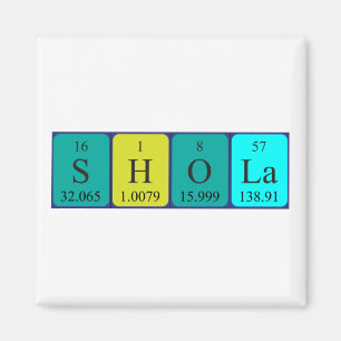 Shola periodic table name magnet
