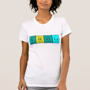 Shola periodic table name shirt