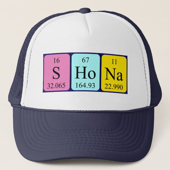 Shona periodic table name hat (Front)