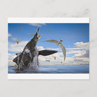 Shonisaurus Dinosaur Surprise Attack Postcard