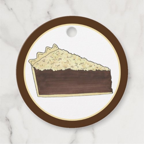 Shoo Fly Pie Social Party Dessert Bake Sale Slice Favor Tags