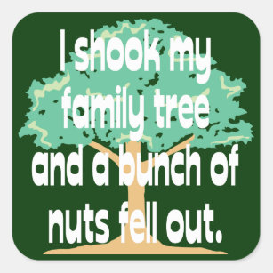 Shook My Family Tree Square Sticker
