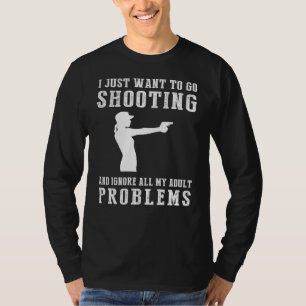 "Shoot Away Adulting: Embrace the Targeted Escape! T-Shirt