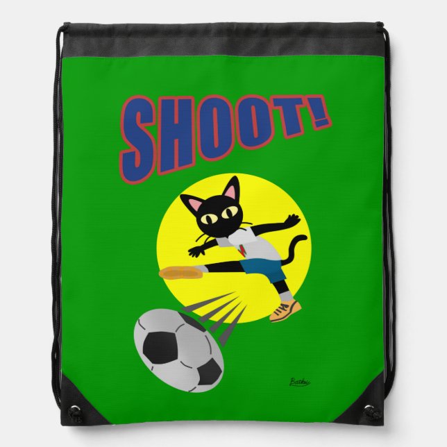 SHOOT! DRAWSTRING BAG (Front)
