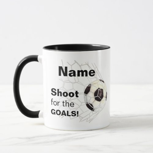 Shoot for the goals mug