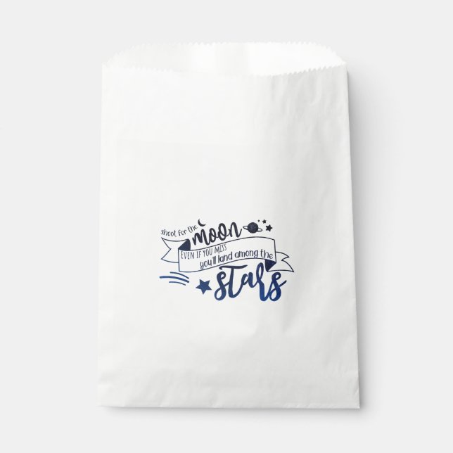 Shoot for the Moon Favor Bag (Front)