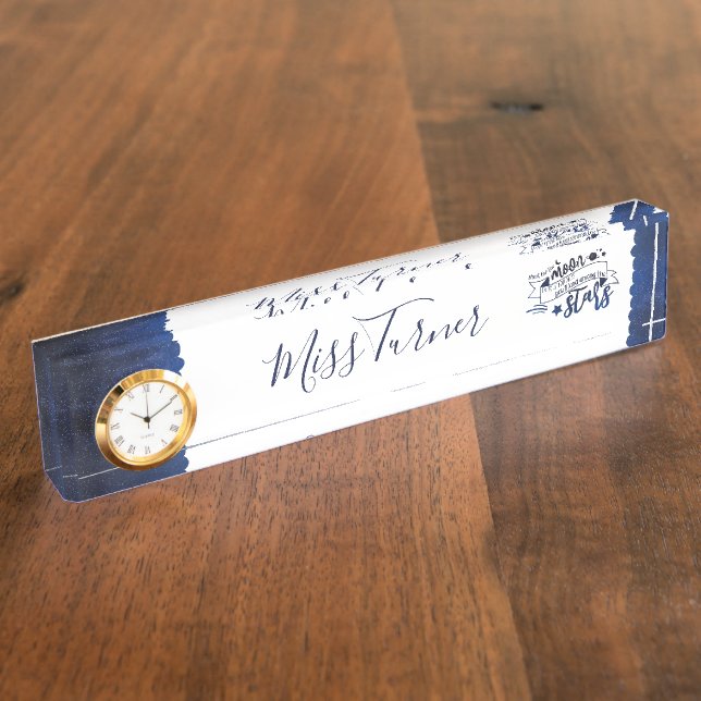Shoot for the Moon Nameplate (Side)