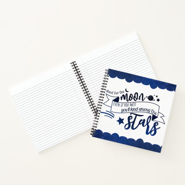 Shoot for the Moon Notebook (Inside)