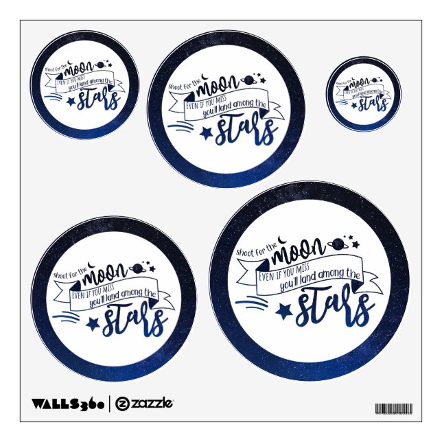 Shoot for the Moon Wall Decal (Front)