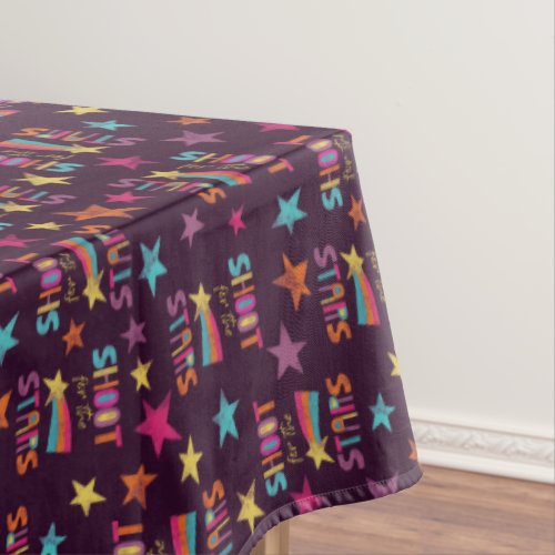 Shoot for the Stars Graduation Patterned Tablecloth