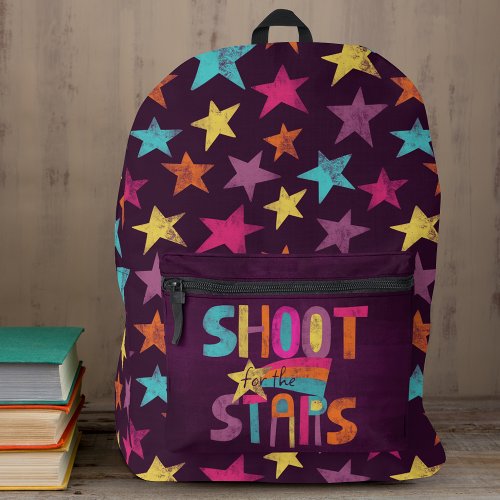 Shoot for the Stars Patterned Backpack