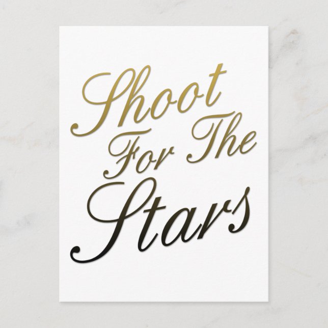 Shoot For The Stars Postcard (Front)