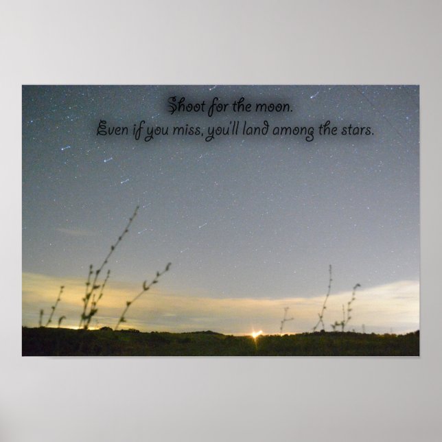 Shoot for the stars poster (Front)