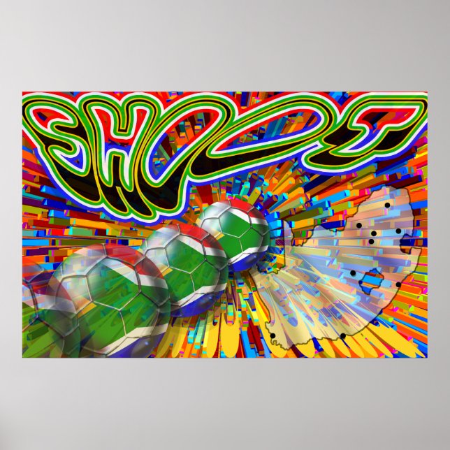 Shoot Goal Soccer Poster (Front)