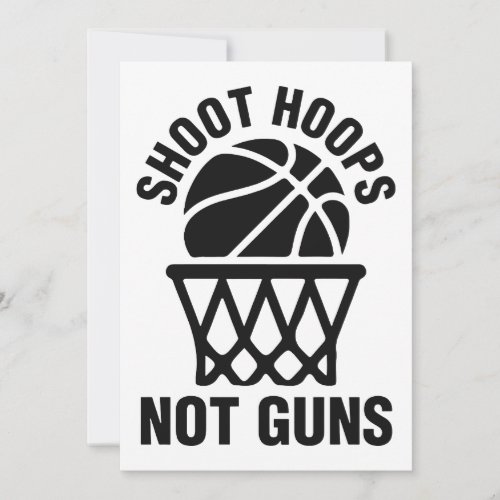 shoot hoops not gun basketball t_shirts