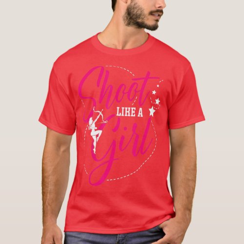Shoot Like A Girl for a Archer funny Archery  T_Shirt