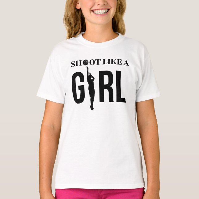 Shoot like a girl T-Shirt (Front)