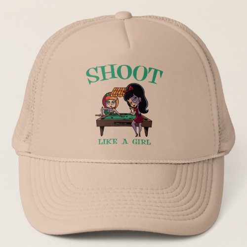 Shoot Like A Girl Trucker Hat