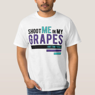 Shoot Me In my Grapes - Retro 5 Jordan Matching T T-Shirt