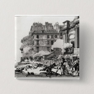 Shoot-out before St. Roch church in Paris Button