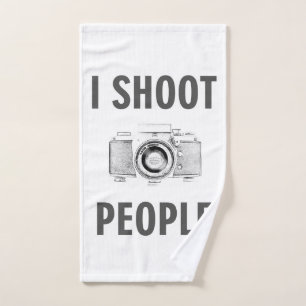 shoot people funny text photo camera photographer hand towel 
