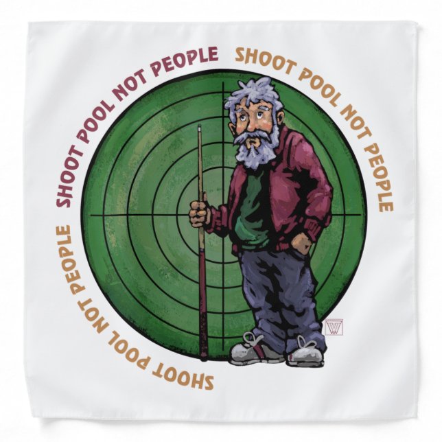 Shoot pool Not People Bandana (Front)