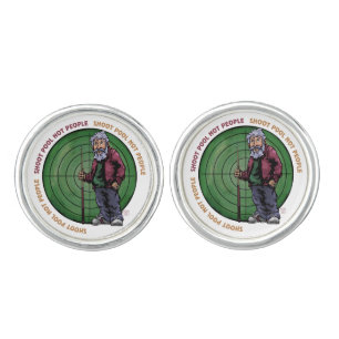 Shoot pool Not People Cufflinks