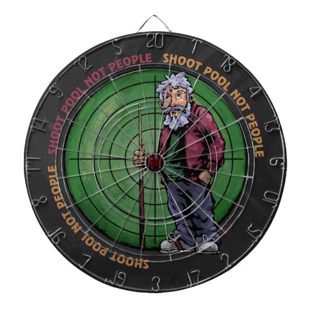 Shoot Pool Not People Dart Board (Front)