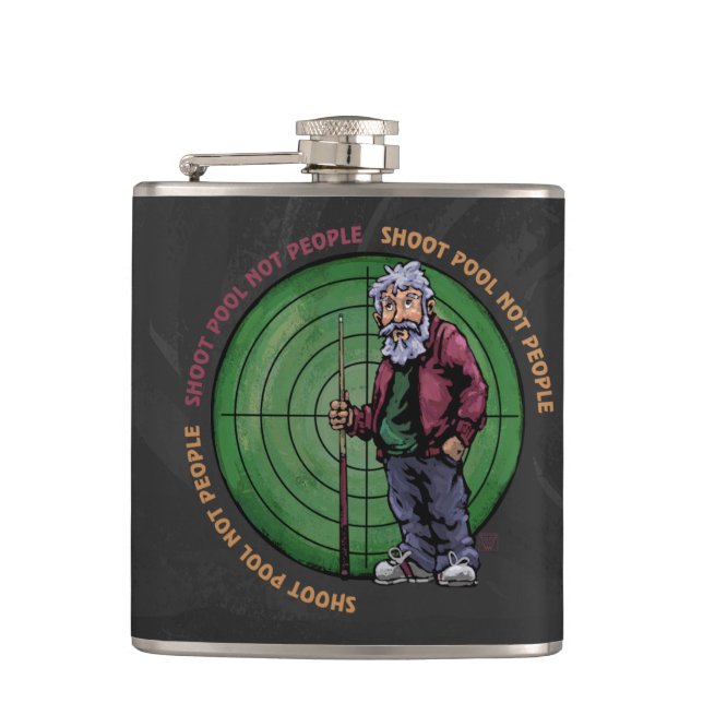 Shoot pool Not People Flask (Front)