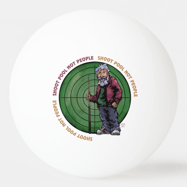 Shoot pool Not People Ping-Pong Ball (Back)