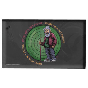 Shoot pool Not People Table Card Holder