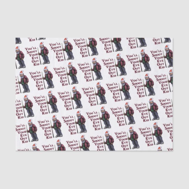 Shoot Your Eye Out Tissue Paper (Front)