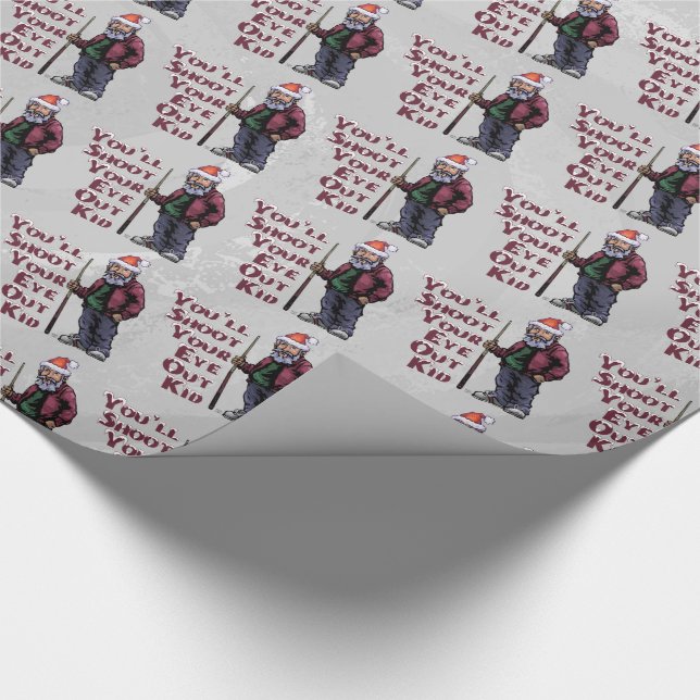 Shoot Your Eye Out Wrapping Paper (Corner)