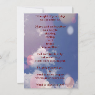 Shoot Your Shot To Her Flat Greeting Card