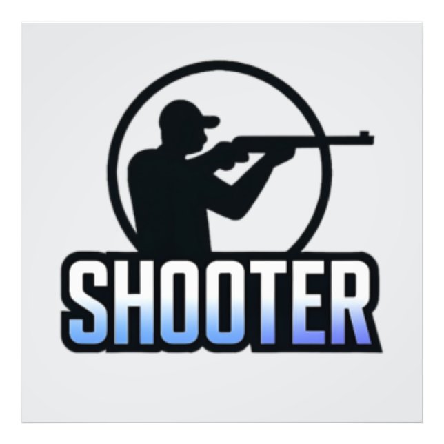 Shooter – Marksman Silhouette Premium Design  Photo Print (Front)