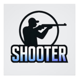 Shooter – Marksman Silhouette Premium Design Photo Print