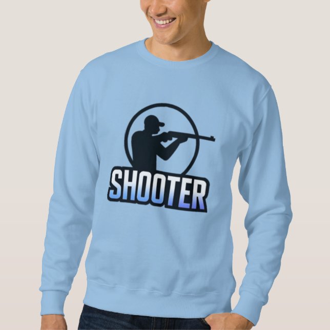 Shooter – Marksman Silhouette Premium Design  Sweatshirt (Front)