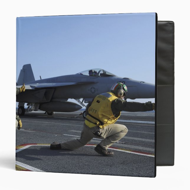 Shooters aboard the USS George HW Bush Binder (Front/Inside)