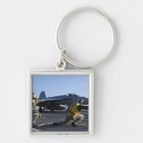 Shooters aboard the USS George HW Bush Keychain