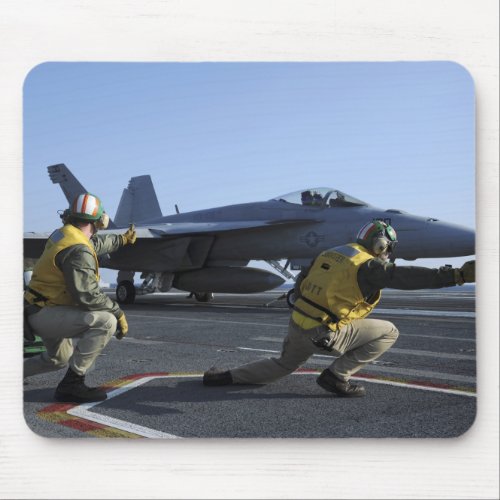 Shooters aboard the USS George HW Bush Mouse Pad