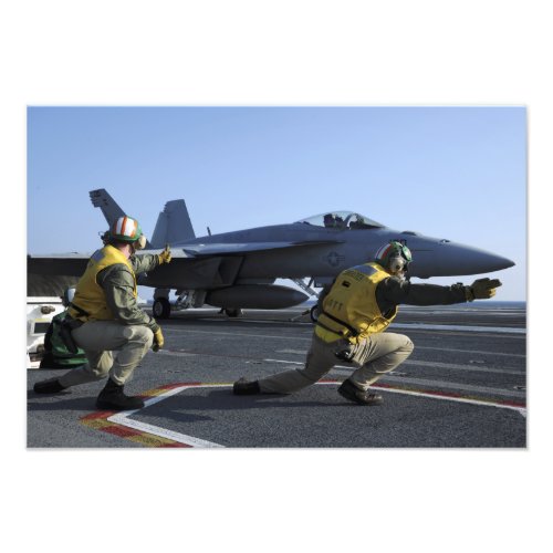 Shooters aboard the USS George HW Bush Photo Print