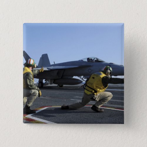 Shooters aboard the USS George HW Bush Pinback Button